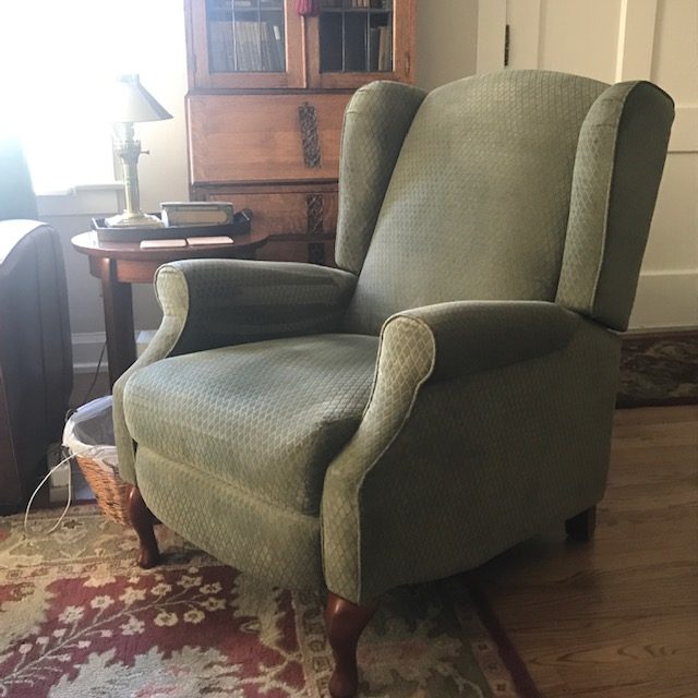 green recliner
